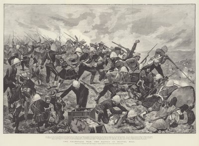 La guerra del Transvaal, la battaglia di Majuba Hill da Richard Caton Woodville junior