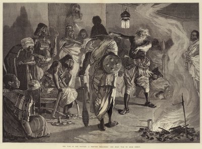 La guerra nel Sudan, un derviscio predica la guerra santa ai capi arabi da Richard Caton Woodville junior