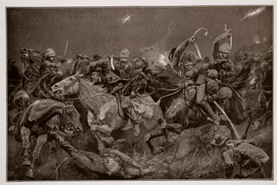 La carica notturna dei 19° Ussari vicino a Lydenberg il 7 novembre 1900 da Richard Caton Woodville junior
