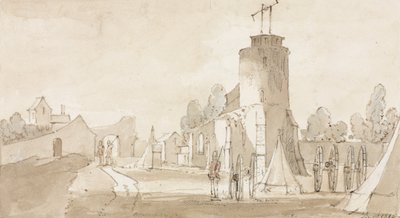 Mont St Jean, il villaggio della battaglia di Waterloo, a sud di Bruxelles da Richard Colt Hoare