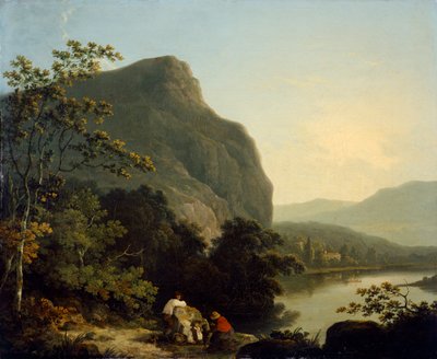 Paesaggio Classico con un Lago da Richard Corbould
