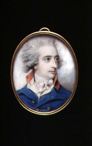Ritratto in miniatura del Maggior Generale William, Visconte Fielding, c.1790 da Richard Cosway