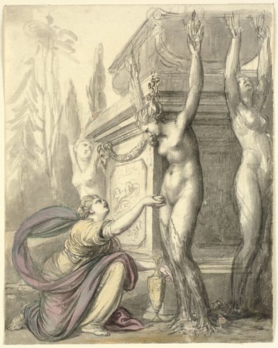 Le Eliadi sulla tomba di Fetonte (Ovidio, Metamorfosi, II, 340-366) da Richard Cosway