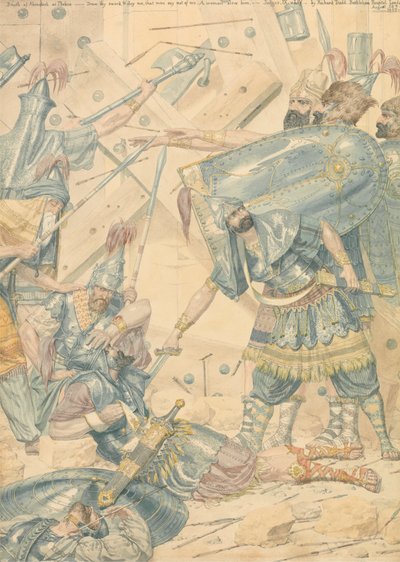 Morte di Abimelech a Thebez da Richard Dadd