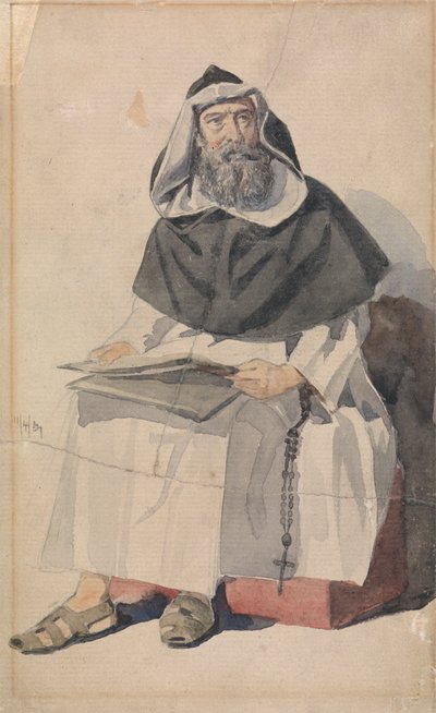 Ritratto di un monaco da Richard Dadd
