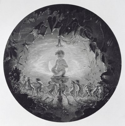 Puck e le fate, inciso da William Home Lizars (1788-1859) da Richard Dadd