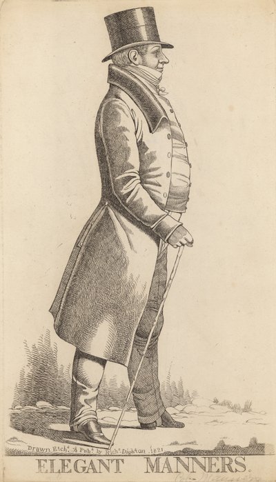 Charles Manners Sutton; 1° Visconte Canterbury; Elegant Manners da Richard Dighton