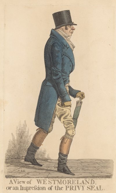 John Fane, 10° Conte di Westmoreland da Richard Dighton