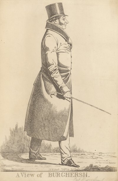 John Fane, 11º conte di Westmorland; Una veduta di Burghersh da Richard Dighton