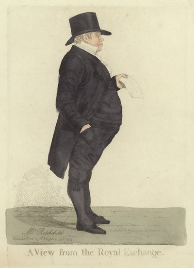 Nathan Mayer Rothschild, 1817 da Richard Dighton