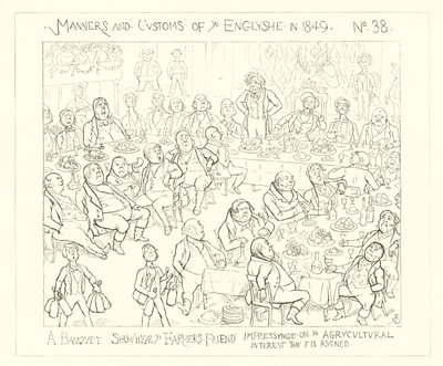 1849, Un banchetto che mostra l