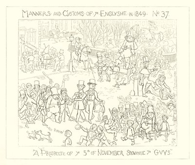 1849, Una prospettiva del 5 novembre che mostra i Guy da Richard Doyle