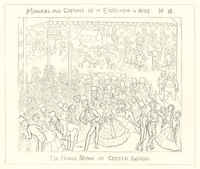 1849, La Mostra dei Fiori ai Giardini di Chiswick da Richard Doyle