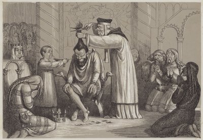 Trattamento barbaro di Enrico I, da parte di un vescovo normanno da Richard Doyle