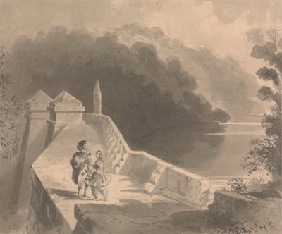 Barbablù che dà le chiavi a Fatima da Richard Doyle