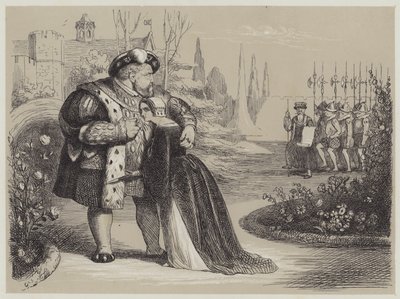Momento critico nella vita di Catherine Parr da Richard Doyle