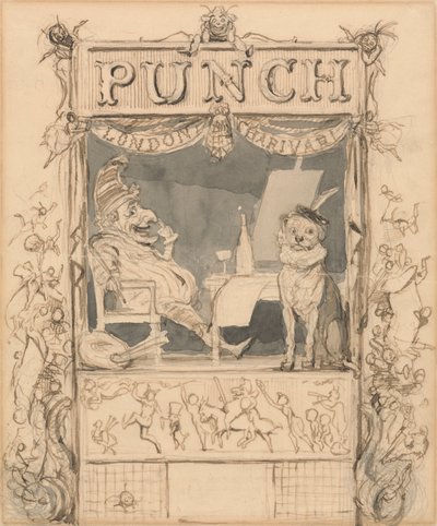 Progetto per la pagina del titolo di Punch da Richard Doyle