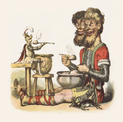 Illustrazione per Jack The Giant Killer da Richard Doyle