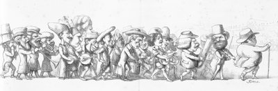 John Bull guida i visitatori alla Grande Esposizione, 1851 da Richard Doyle