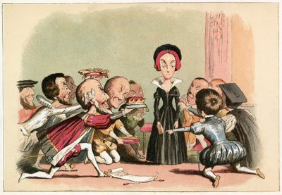 Lady Jane Dudley costretta ad accettare la corona da Richard Doyle