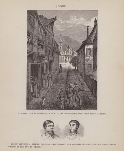 Pagina dal Tour americano dei signori Brown, Jones e Robinson (incisione) da Richard Doyle