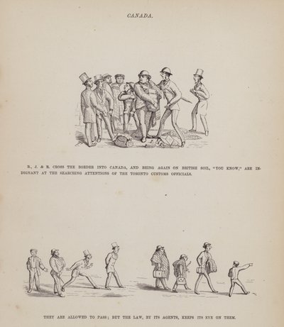 Pagina da Il tour americano dei signori Brown, Jones e Robinson da Richard Doyle