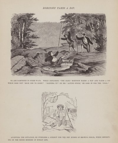 Pagina da Il tour americano dei signori Brown, Jones e Robinson da Richard Doyle
