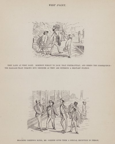 Pagina da Il tour americano dei signori Brown, Jones e Robinson da Richard Doyle