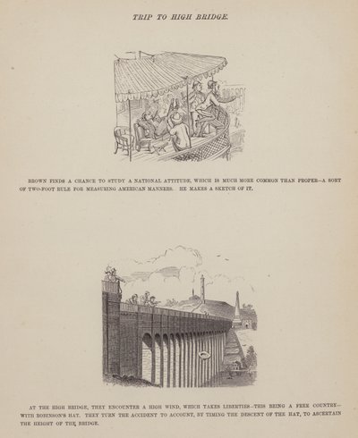 Pagina da Il tour americano dei signori Brown, Jones e Robinson da Richard Doyle