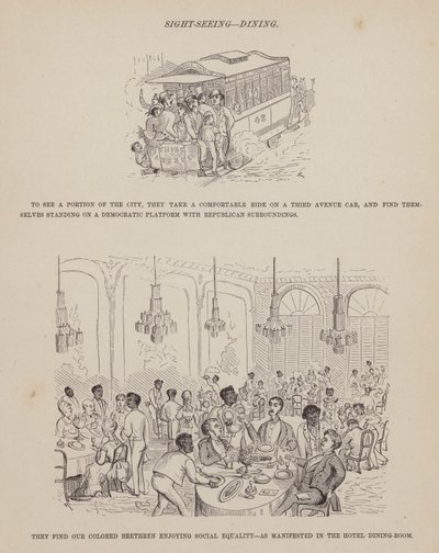 Pagina da Il tour americano dei signori Brown, Jones e Robinson da Richard Doyle