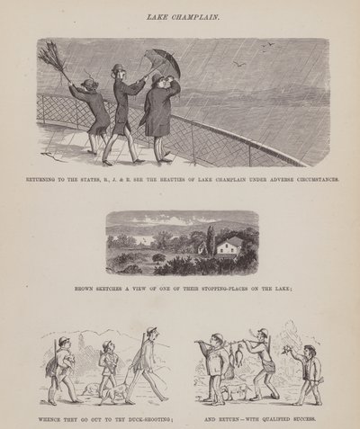 Pagina da Il tour americano dei signori Brown, Jones e Robinson da Richard Doyle