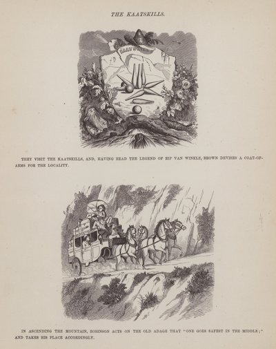 Pagina da Il tour americano dei signori Brown, Jones e Robinson da Richard Doyle