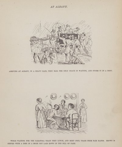 Pagina da Il tour americano dei signori Brown, Jones e Robinson da Richard Doyle