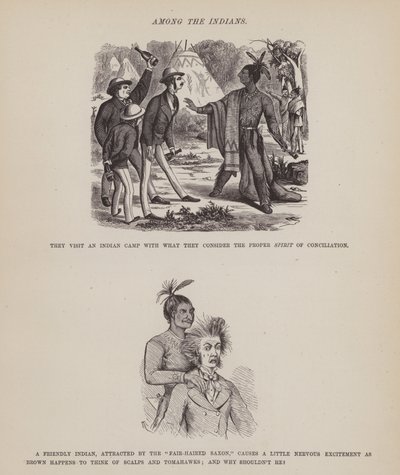 Pagina da Il tour americano dei signori Brown, Jones e Robinson (incisione) da Richard Doyle