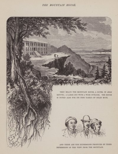 Pagina da Il tour americano dei signori Brown, Jones e Robinson (incisione) da Richard Doyle