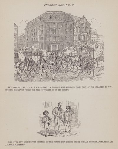 Pagina da Il tour americano dei signori Brown, Jones e Robinson (incisione) da Richard Doyle