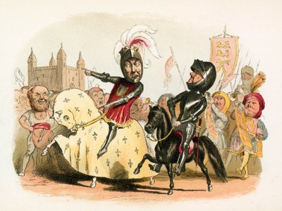 Il Principe Nero e il Re di Francia che entrano a Londra da Richard Doyle