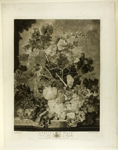 Un pezzo di frutta, dalla Galleria Houghton da Richard Earlom