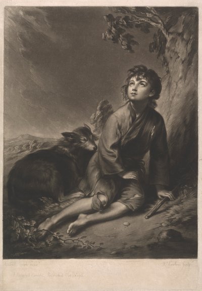 Un ragazzo pastore da Richard Earlom