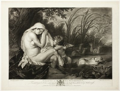 Calisto nel suo ritiro da Richard Earlom
