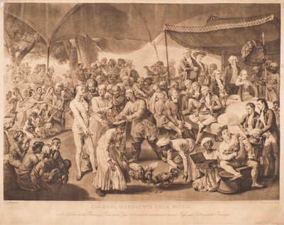 Il Combattimento di Galli del Colonnello Mordaunt da Richard Earlom