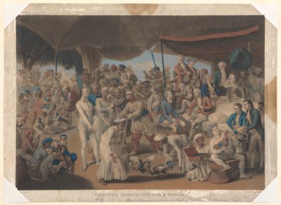 Il Combattimento di Galli del Colonnello Mordaunt a Lucknow da Richard Earlom