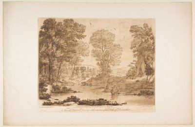 Paesaggio con Cupido e Psiche, 1776 da Richard Earlom