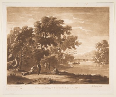 Paesaggio con figure, 1774 da Richard Earlom
