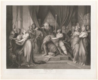 Lear scaccia sua figlia Cordelia da Richard Earlom