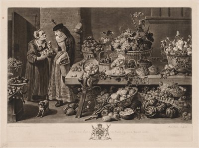 I quattro mercati: Il mercato della frutta, 1775 da Richard Earlom