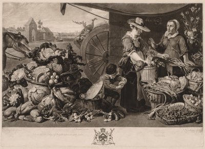 I quattro mercati: Il mercato delle verdure, 1779 da Richard Earlom