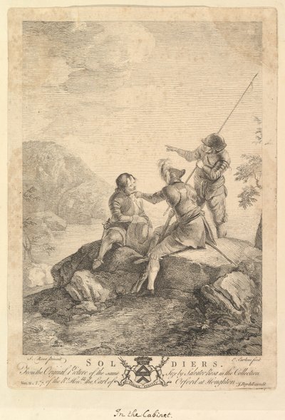Tre soldati da Richard Earlom