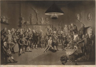 La Royal Academy of Arts da Richard Earlom, after Johann Zoffany