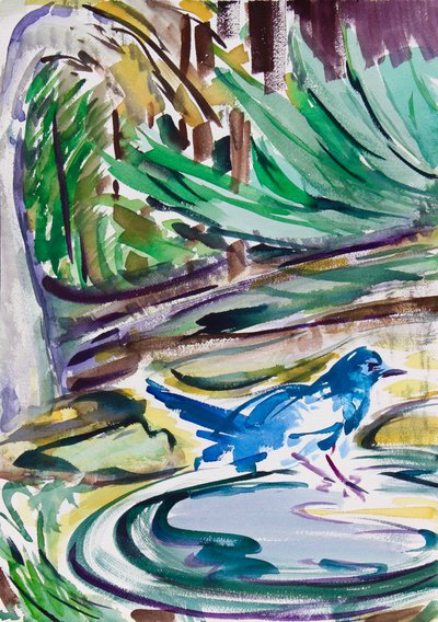 Bagno degli uccelli, 2021 da Richard Fox